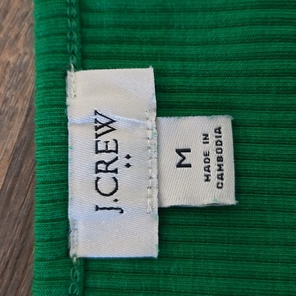 J. Crew Ribbed Flutter Sleeve Tee - Picture 3 of 5